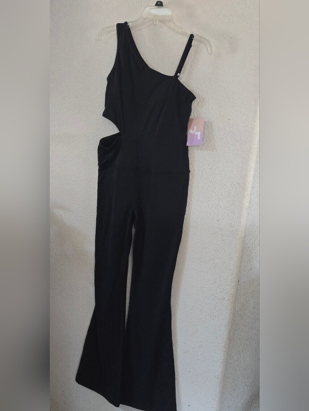 JoyLab Black One-Shoulder Cutout Jumpsuit - Picture 6 of 11